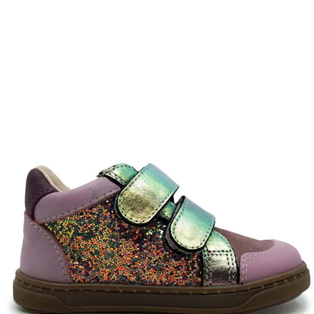 Acebos Pink Glitter Velcro Sneaker Best