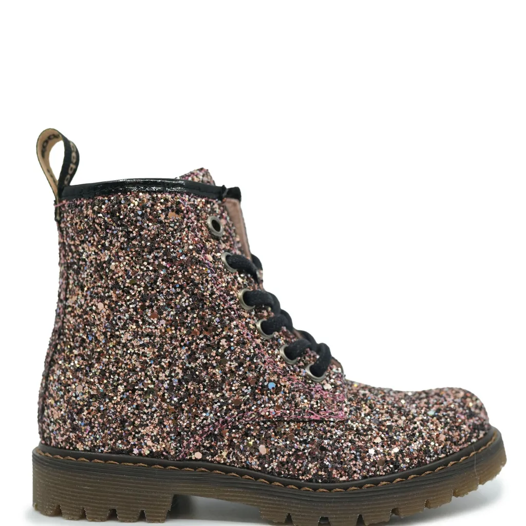 Acebos Pink Glitter Zipper Boot Online