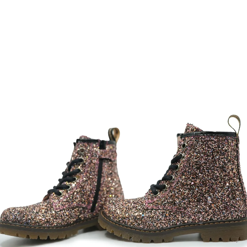Acebos Pink Glitter Zipper Boot Online