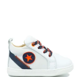 Acebos White and Blue Baby Sneaker Hot
