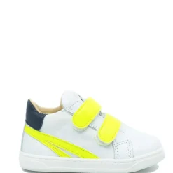 Acebos White and Neon Baby Sneaker Clearance