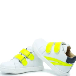 Acebos White and Neon Baby Sneaker Clearance