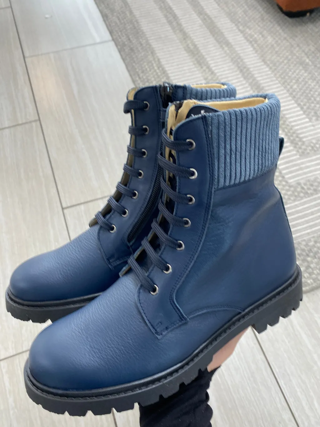 Andanines Navy Jean Boot Hot