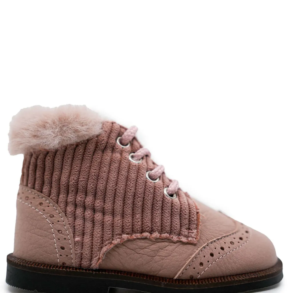 Andanines Rose Fur Baby Bootie Clearance