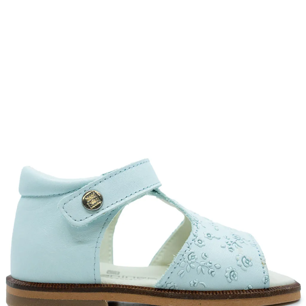 Andanines Sky Blue Flower Baby Sandal New