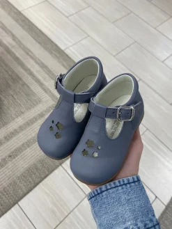 Andanines Steel Blue Star Baby Shoe Online