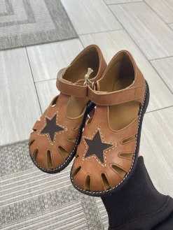 Angulus Dark Brown Star Sandal Sale