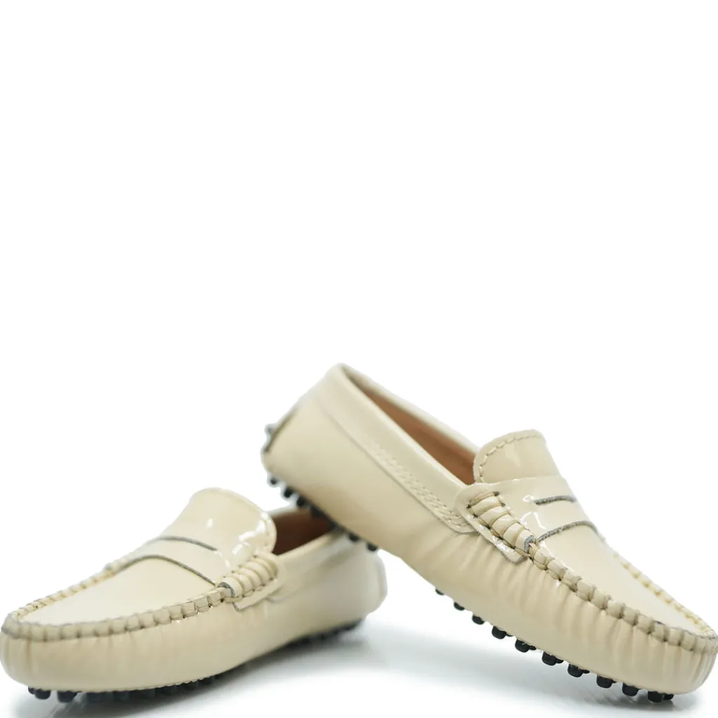 Atlanta Mocassin Beige Patent Driving Loafer Outlet