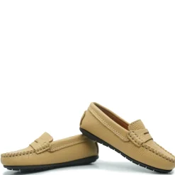 Atlanta Mocassin Beige Pebbled Penny Loafer New