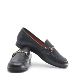 Atlanta Mocassin Black Leather Buckle Dress Shoe Outlet