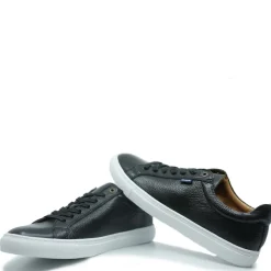 Atlanta Mocassin Black Pebbled Dress Sneaker Discount