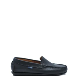 Atlanta Mocassin Black Pebbled Loafer Discount