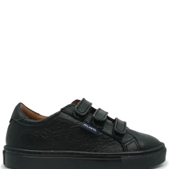 Atlanta Mocassin Black Print Velcro Sneaker Hot