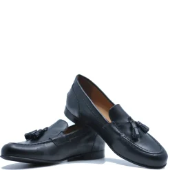 Atlanta Mocassin Black Tassel Dress Shoe New