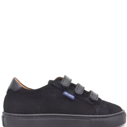Atlanta Mocassin Black Twill Velcro Sneaker Sale