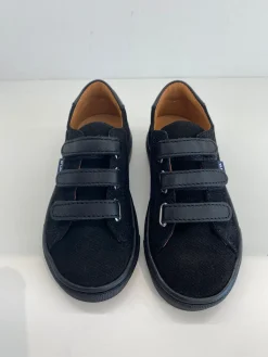Atlanta Mocassin Black Twill Velcro Sneaker Sale