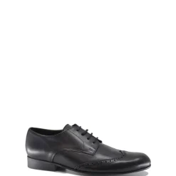 Atlanta Mocassin Black Wingtip Lace Up Shoe Hot