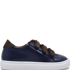 Atlanta Mocassin Blue and Brown Velcro Sneaker Sale