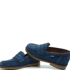 Atlanta Mocassin Blue Jeans Suede Chunky Loafer New