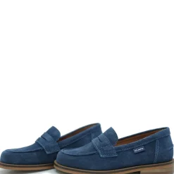 Atlanta Mocassin Blue Jeans Suede Chunky Loafer New