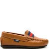 Atlanta Mocassin Brown Pebbled Ribbon Loafer Clearance