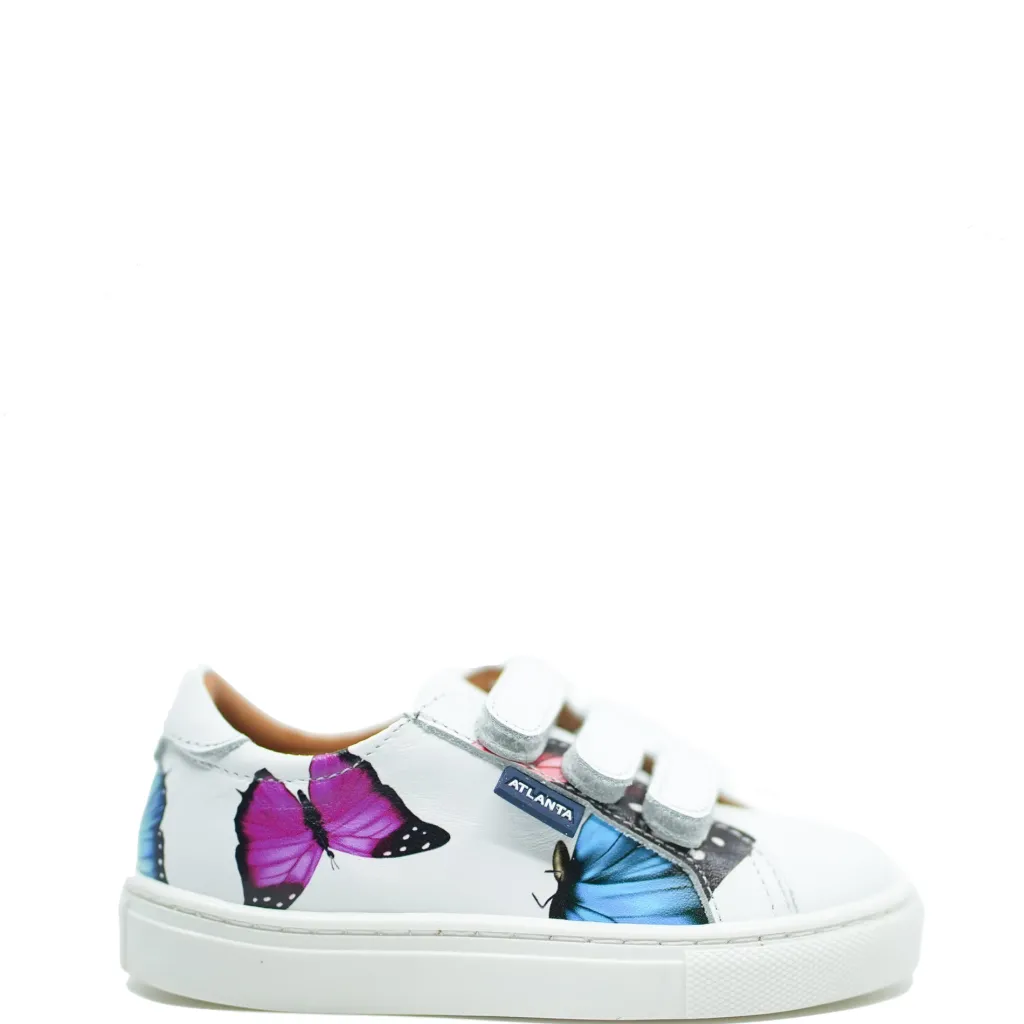 Atlanta Mocassin Butterfly Print Velcro Sneaker Online