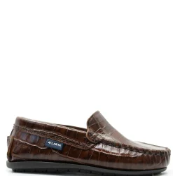Atlanta Mocassin Cognac Croc Loafer Outlet