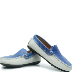 Atlanta Mocassin Denim and Ivory Loafer Outlet