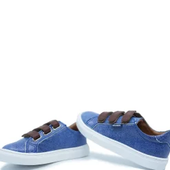 Atlanta Mocassin Denim Triple Velcro Sneaker Best