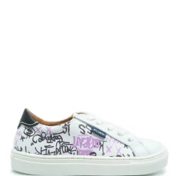 Atlanta Mocassin Grafitti Print Lace Up Sneaker Best