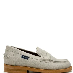 Atlanta Mocassin Grey Stone Pebbled Penny Shoe Outlet