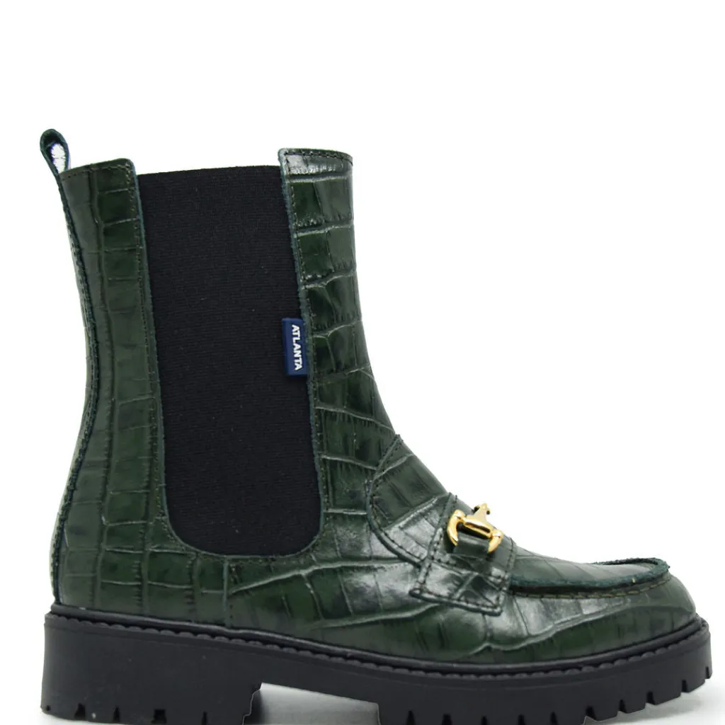 Atlanta Mocassin Hunter Croc Buckle Boot Clearance