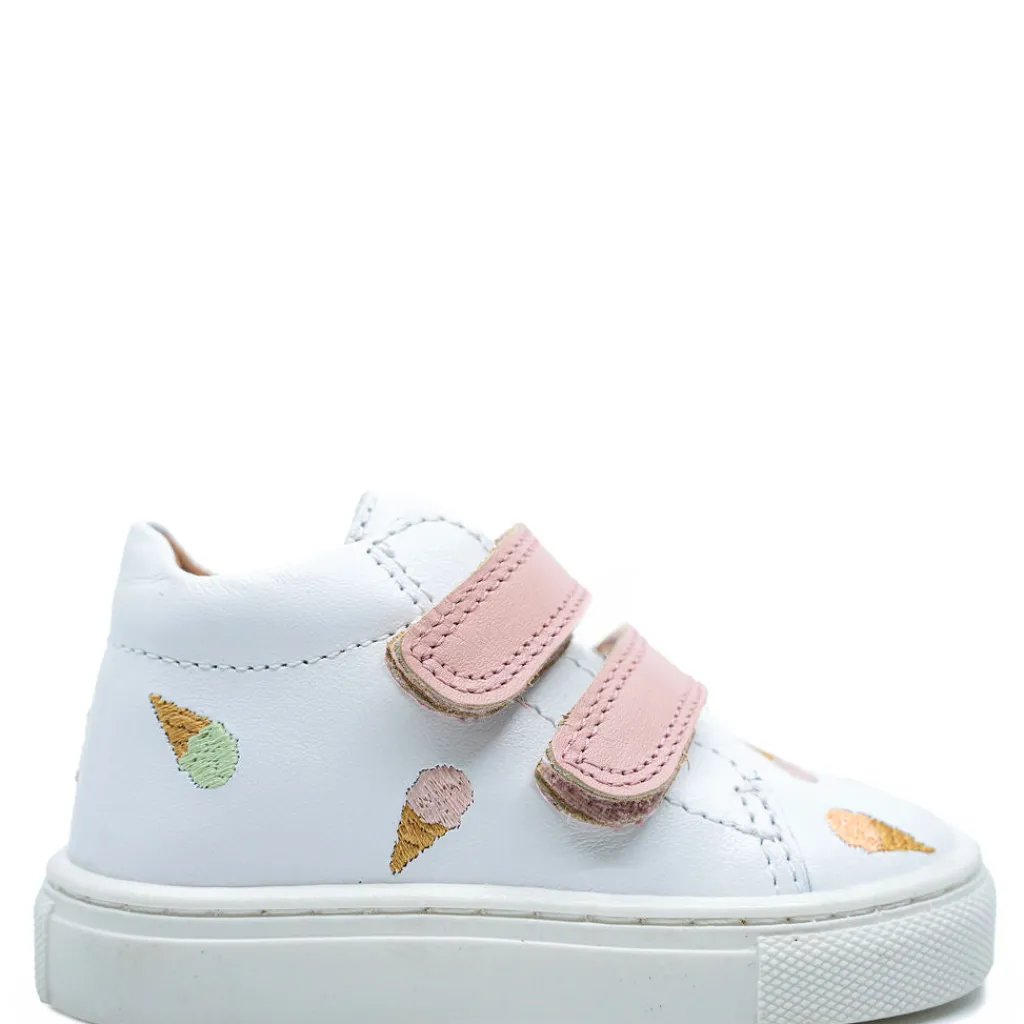 Atlanta Mocassin Ice Cream Printed Velcro Baby Sneaker Clearance