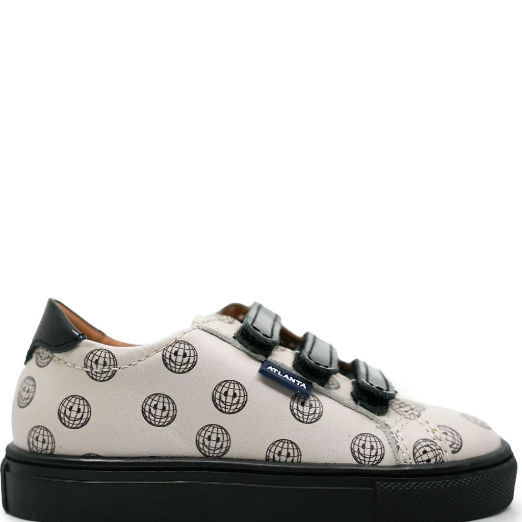 Atlanta Mocassin Ivory Planet Velcro Sneaker Online