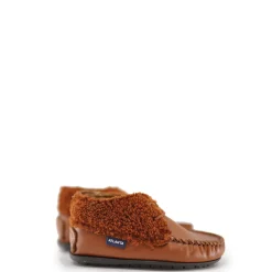 Atlanta Mocassin Luggage Shearling Lace-Up Baby Bootie Hot