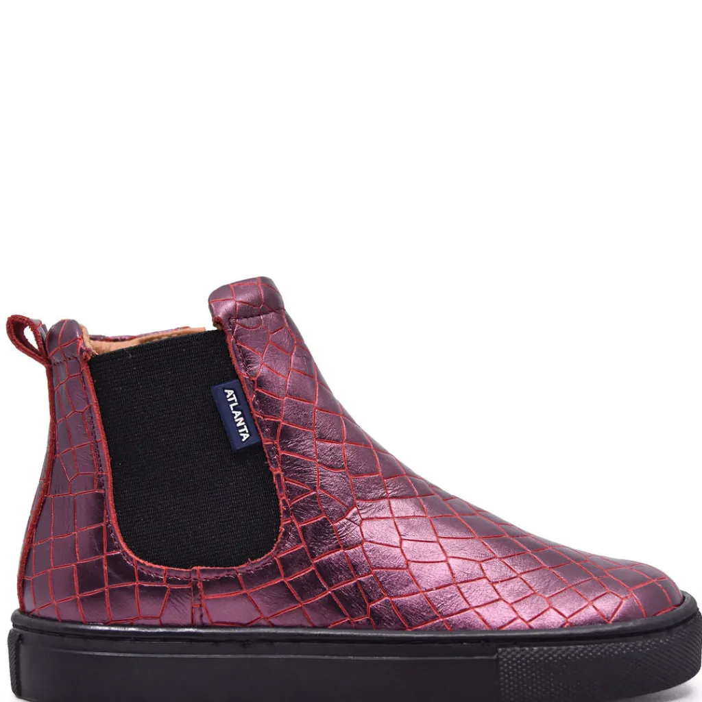Atlanta Mocassin Mirage Red Croc Sneaker Boot Discount