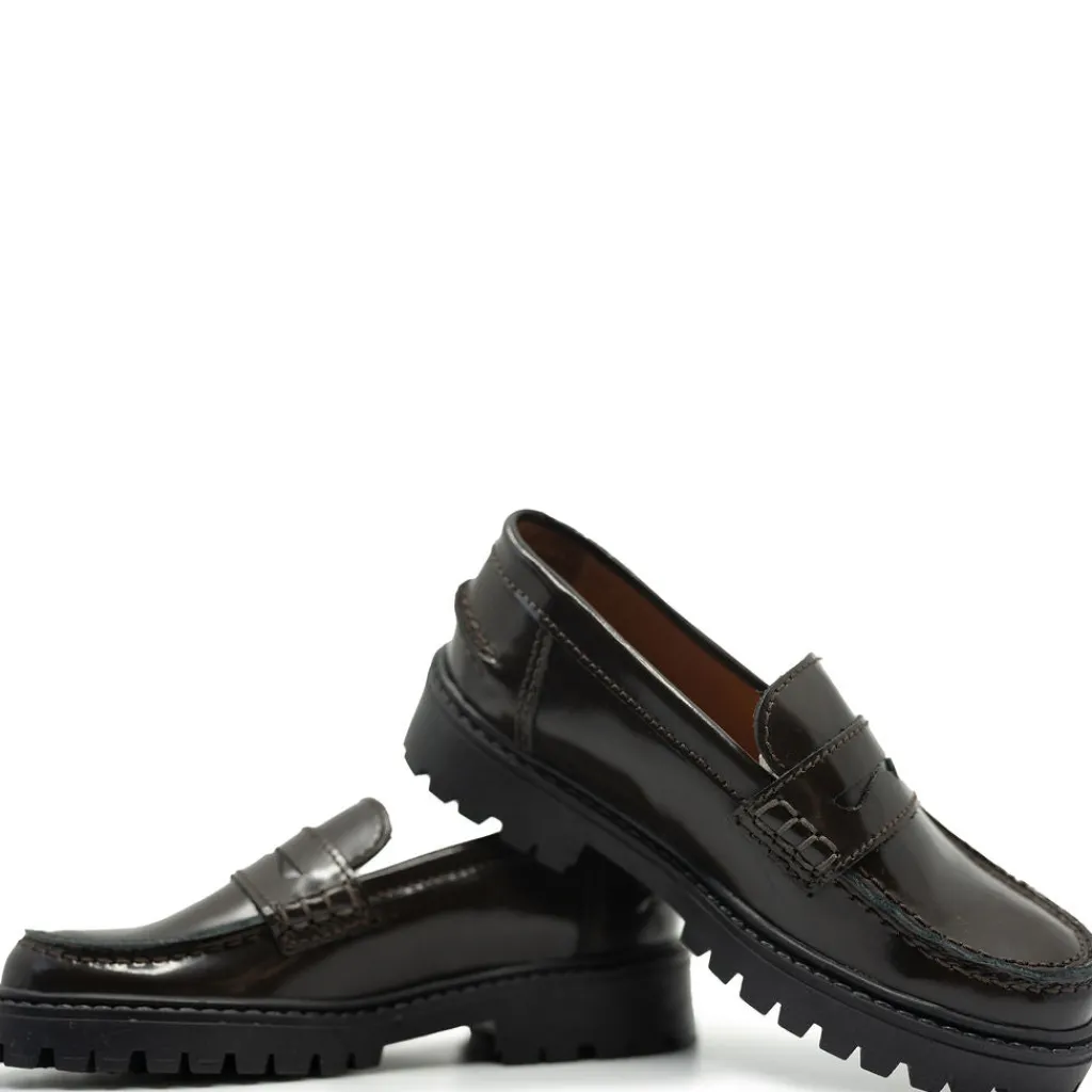 Atlanta Mocassin Mocha Florentic Chunky Loafer Sale