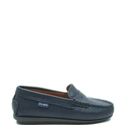 Atlanta Mocassin Navy Grain Penny Loafer Hot