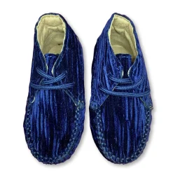Atlanta Mocassin Navy Velvet Lined Bootie Outlet