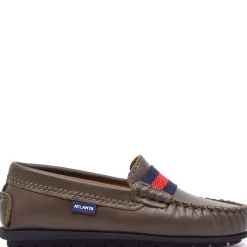 Atlanta Mocassin Olive Ribbon Loafer Discount