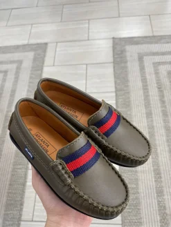 Atlanta Mocassin Olive Ribbon Loafer Discount