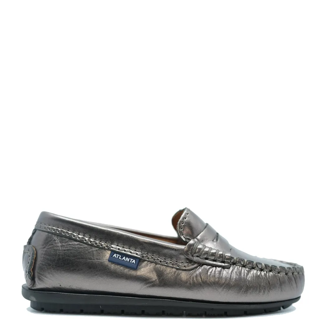 Atlanta Mocassin Pewter Penny Loafer Clearance