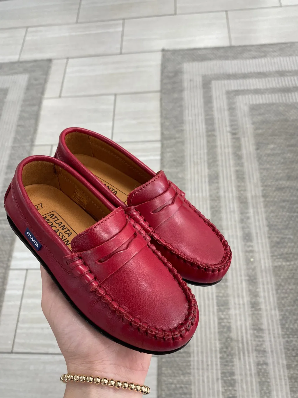 Atlanta Mocassin Red Antik Penny Loafer Online