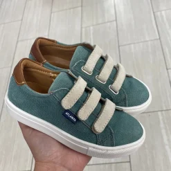 Atlanta Mocassin Sage Triple Velcro Sneaker Sale