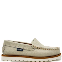 Atlanta Mocassin Sand Pebbled Boat Shoe New