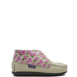 Atlanta Mocassin Taupe Roses Baby Bootie Best