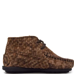 Atlanta Mocassin Taupe Twill Baby Bootie Sale