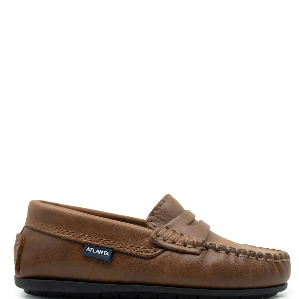 Atlanta Mocassin Vintage Camel Penny Loafer Outlet