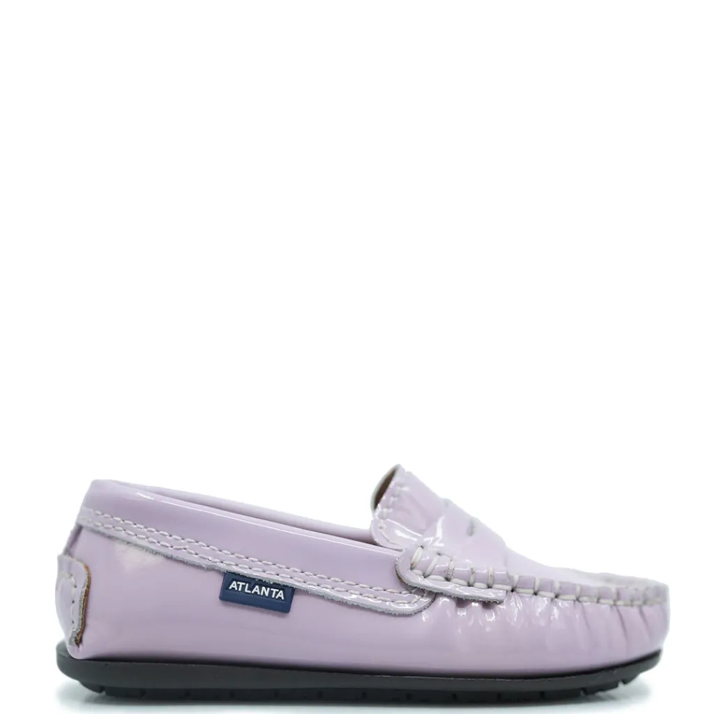 Atlanta Mocassin Violet Patent Penny Loafer Best