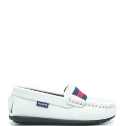 Atlanta Mocassin White Ribbon Loafer Fashion